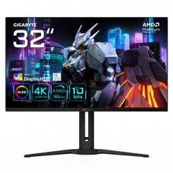 GIGABYTE AORUS FO32U 31,5 Monitor de juegos UHD - 3840 x 2160 (UHD), 165Hz, 0,03ms, 250 cd/m², FreeSync Premium Pro, DisplayHDR True Black 400, HDMI 2.1, DisplayPort 1.4